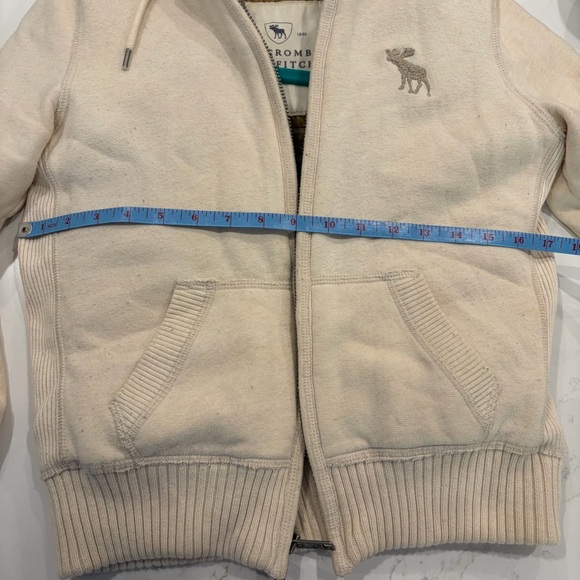 Vintage Abercrombie & Fitch Faux Fur sweatshirt girls Junior size Large - Picture 8 of 10
